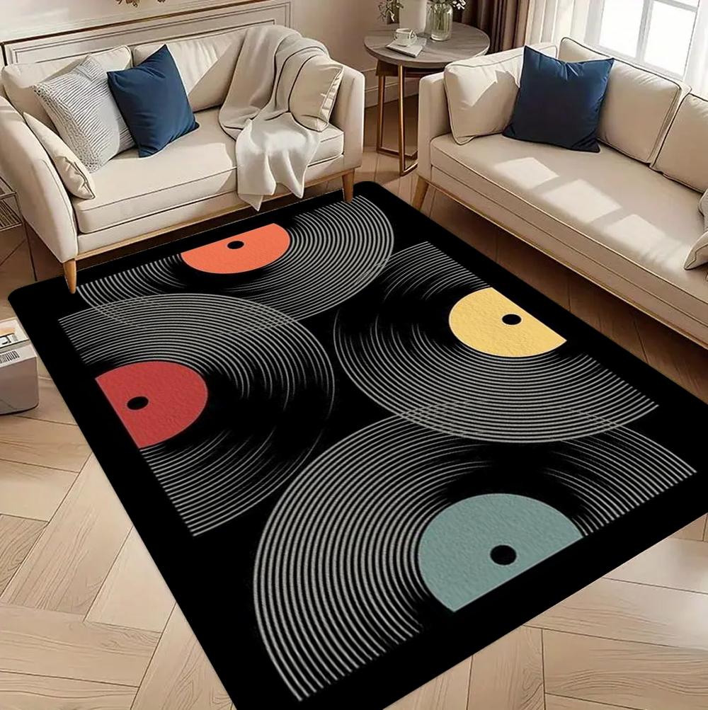 

Retro Vinyl Record Rug – Soft Non-Slip Music-Themed Carpet for Living Room, Bedroom or Music Lover’s Gift 40x60cm