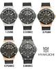 HYAKUICHI 101 No.8 Men's Watch, 100m Water Resistant, Chronograph, Date Display, Rubber Strap, Black and Pink Gold