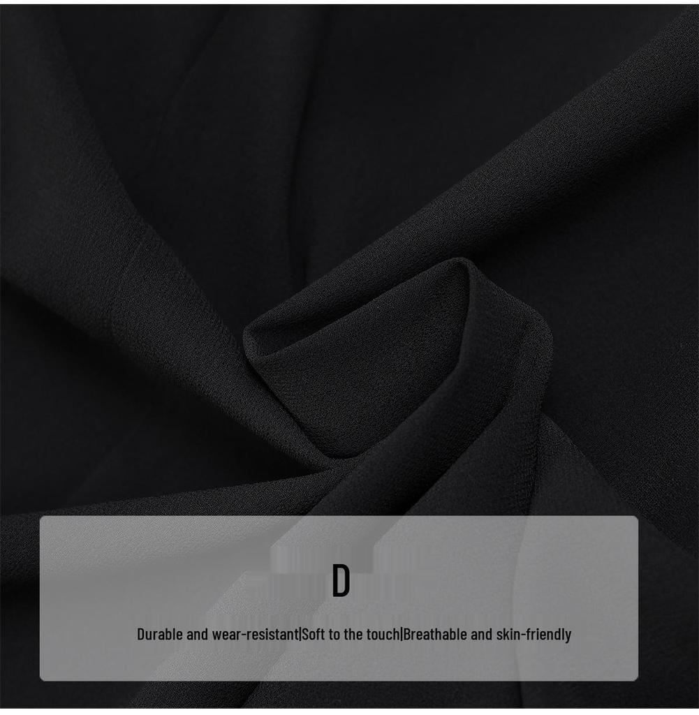 8087T Damröd chiffongblus i stora storlekar – Höst Lös passform Långärmad Slimmande topp