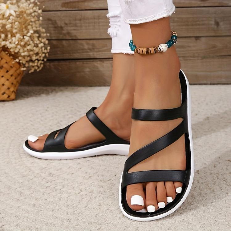 Women's Perforated Breathable Flat-bottom Casual Sports Slippers