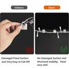 50pcs 0.9x0.6in/0.8x0.6in Gutter Hooks Stainless Steel Outdoor Light Clips  Seasonal Display