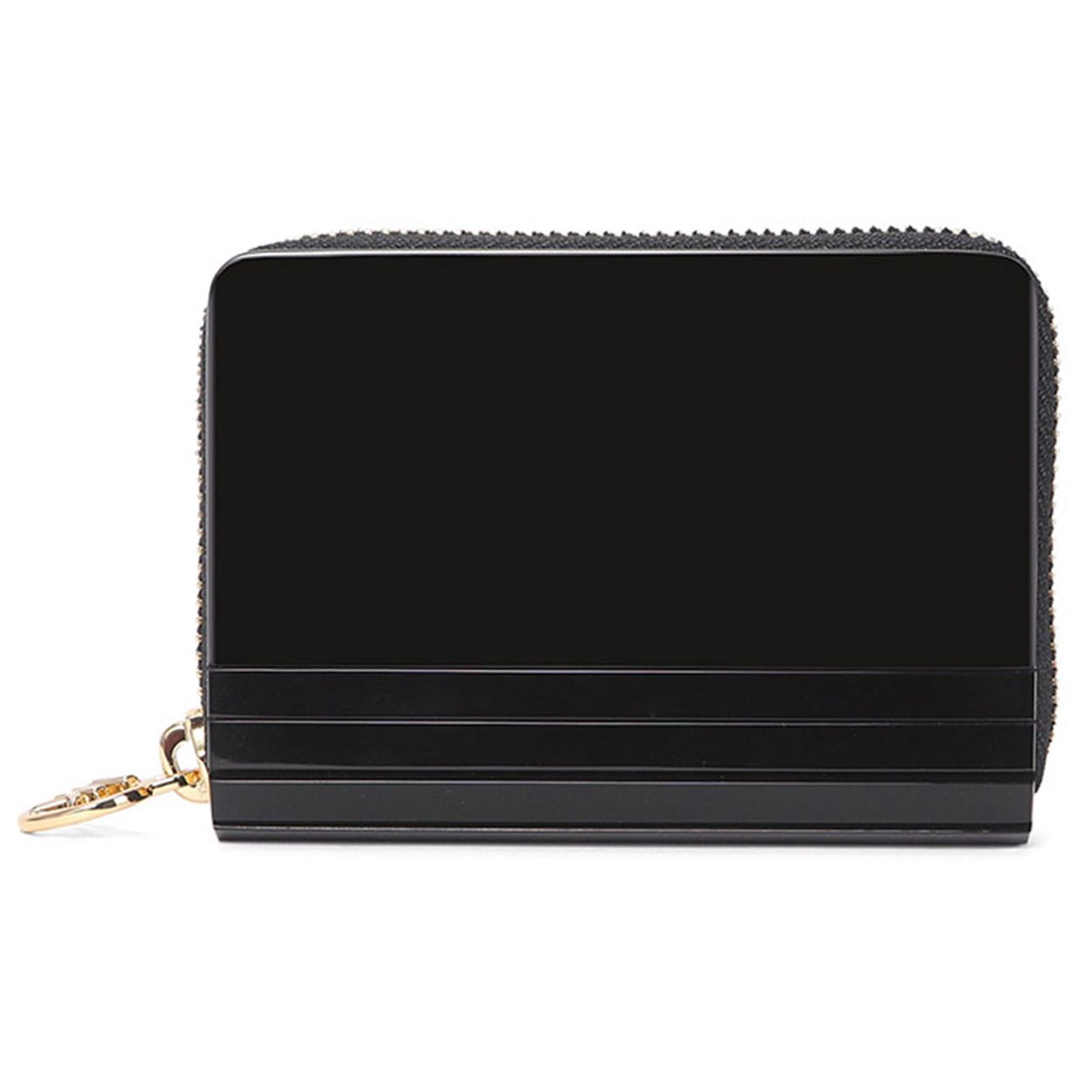 

Michael Kors MK Barbara Short Logo Resin Wallet Women Wallet Black 32H8GB8Z0P-BLACK Basic Set (Bag+Box)