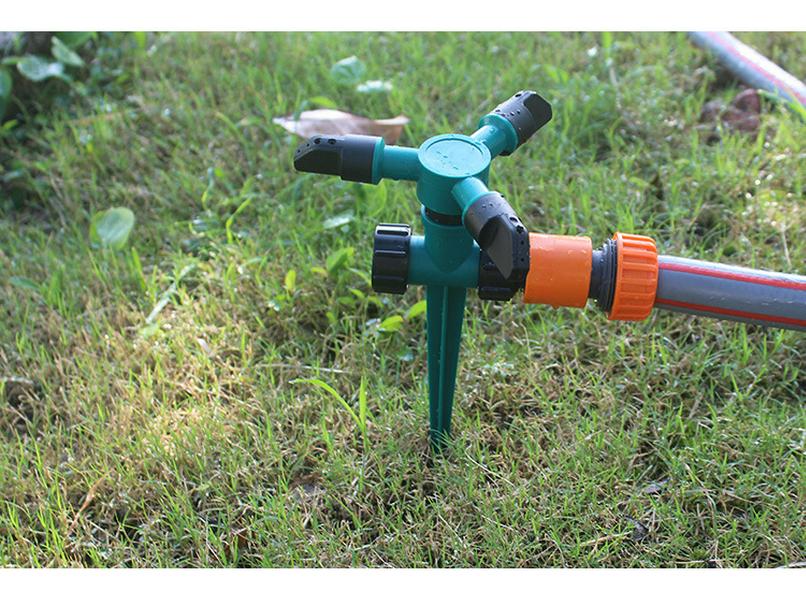Ground-Mounted 360° Rotating Sprinkler for Lawn, Roof Cooling & Garden Irrigation