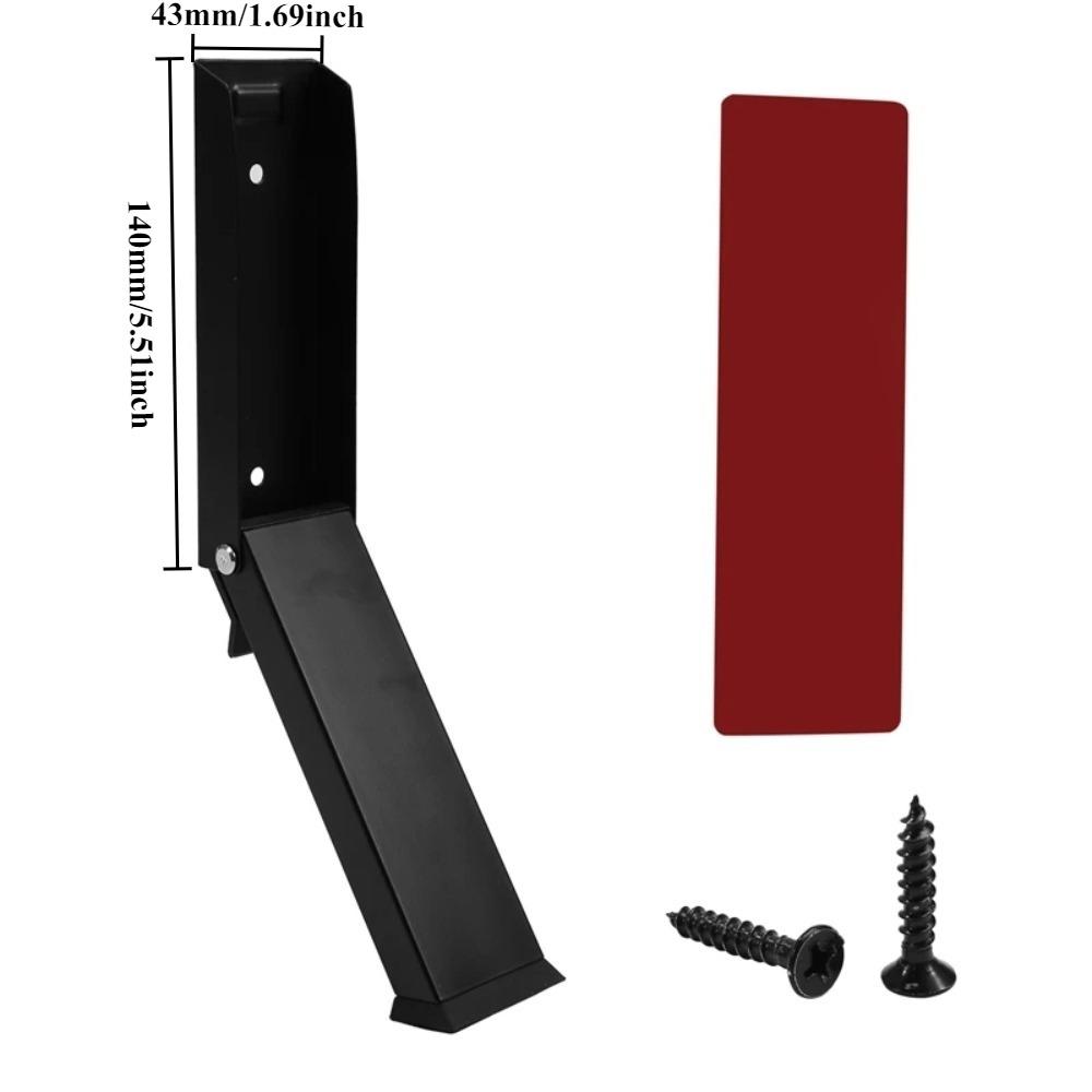 

Дверной стопор из нержавеющей стали, металлический блокиратор ворот, ветрозащитный блокиратор ворот, новый, противоударный, прочный блокиратор зазора двери 14x4.3cm чёрный