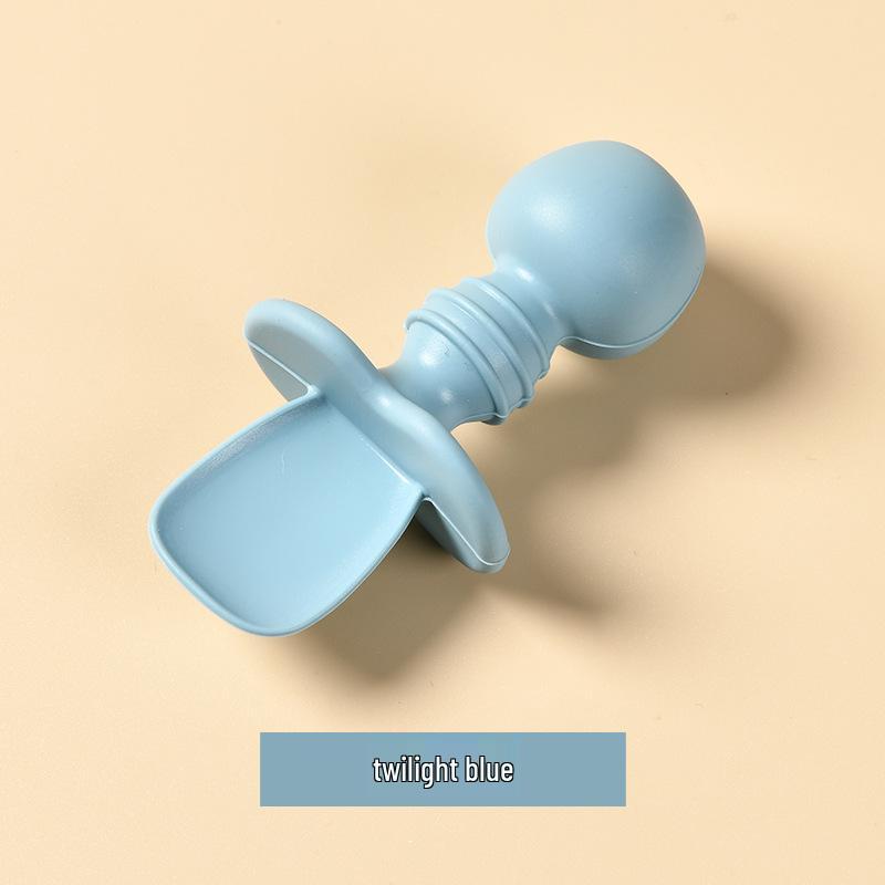 Food-Grade Silicone Baby Spoon - Teething-Friendly Tableware for 6-Month-Olds