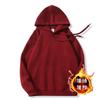 Men S Thick Fleece Lined Hooded Sweatshirt American Street Style