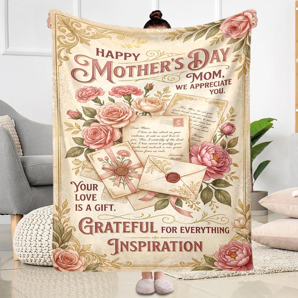 Mother's Love And Strength Blanket Suitable for sofas,travel, living rooms also a good gift for friends and family Suitable for all seasons.