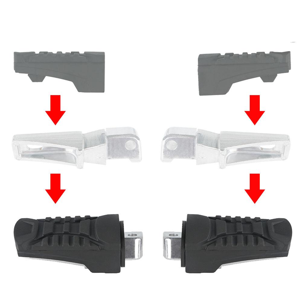 For BMW R1200GS R1250GS ADV 14-23 R1200 R1250 GS S1000XR C600 C650 SPORT Foot Peg Bracket Rubber Cover Rear Passenger Foot Rest