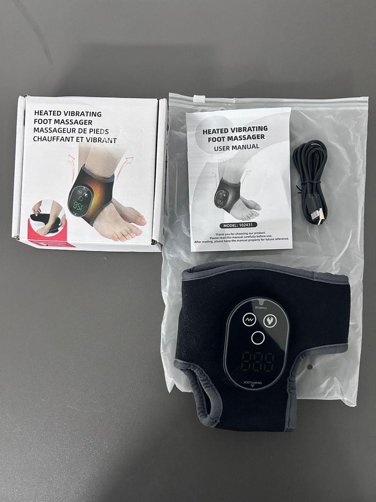 Smart Temperature Control Ankle & Sole Massager with Heat & Vibration