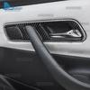Real Soft Carbon Fiber Trim Sticker For Mercedes Benz SLK R170 1996 1997 1998 1999 2000 2001 2002 2003 Inner Door Handle frame