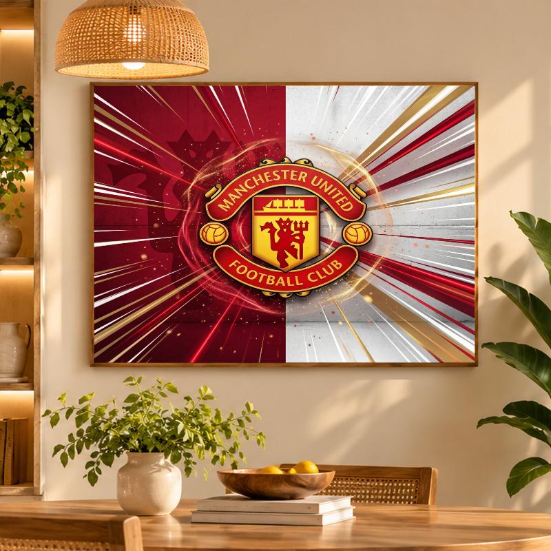 5D Diamond Painting Manchester United DIY Full Drill Diamond Art Kit Home Decoration