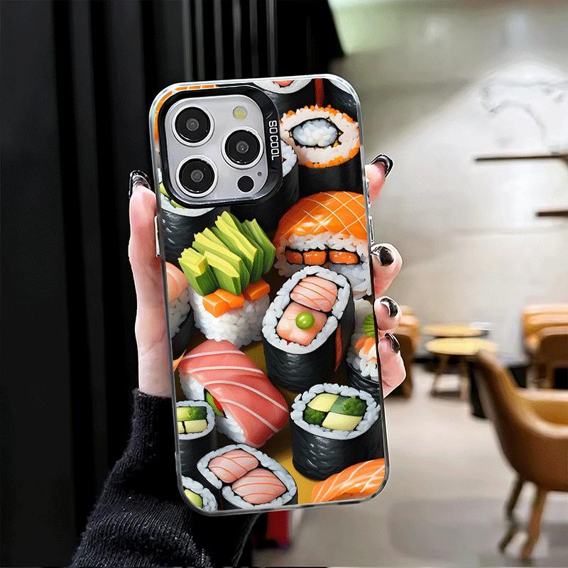 Delicious Sushi Bento Shockproof Phone Case for iPhone 17 Air 16 16E 15 Pro Max 14 Plus 13 Mini 12 Back Cover Anti Fall Fundas
