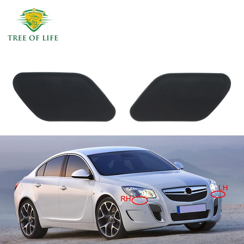 Front Bumper Headlight Headlamp Washer Jet Cover Unprimed Nozzle Cap For Vauxhall Opel Ignia 2008-2013 20998581 1452018