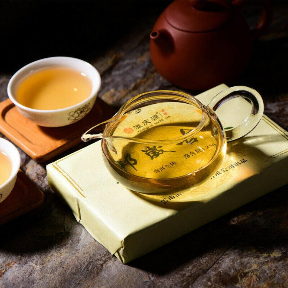 250g Yunnan Organic Pu'er Ancient Tree Green Tea Brick Health Care