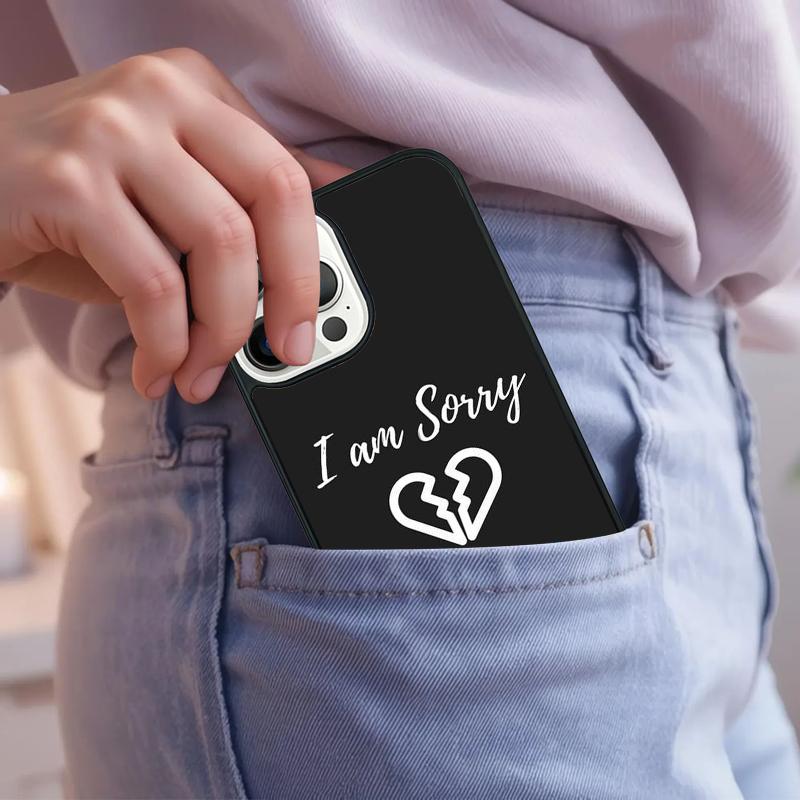 Funny Letter Sorry If Phone Case For iPhone 17 Air 15 16e 14 13 Pro Max Coque 12 11 Pro Max PLUS cover