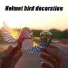 Helmet Accessories Dynamic Realistic Weatherproof Motorcycle Helmet Bird Ornaments For Women Riders Cyclist Commuting Travel