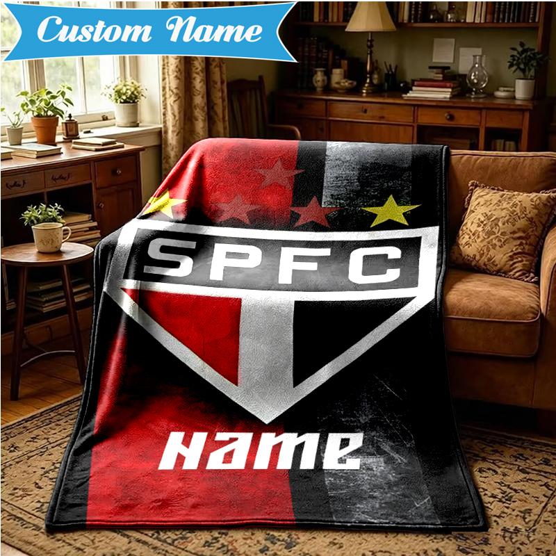 Custom Name SPFC Thunder God Blanket Lightweight Ideal Bedding Blanket Perfect for Travel, Camping, Living Rooms, Sofas, Christmas gift