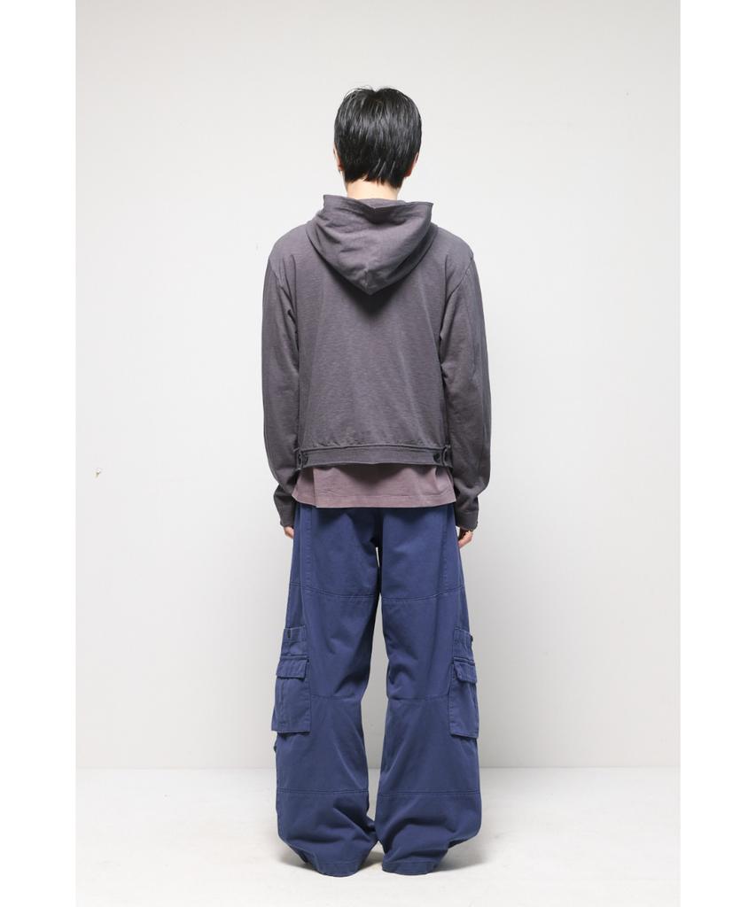 Hatchingroom Rough Hoodie Slub Graphite