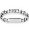 12MM Motorcycle Bike Chain Bracelet for Men Stainless Steel Bicycle Link Design Men's ID Bracelets Punk Rock Jewelry Accessory 10 Color