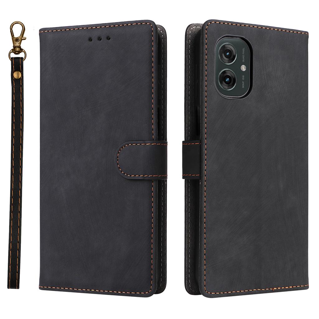 For Motorola Moto G55 5G Wallet Case RFID Blocking PU Leather Cover Stand View