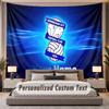 Custom Name Text Tapestry BIRMINGHAM CITY Personalized Polyester Wall Tapestry For Bedroom And Room