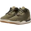 Air Jordan 3 Retro TD Medium Olive Neutral Olive Baby Sneaker Tan Sail Sequoia DM0968-202