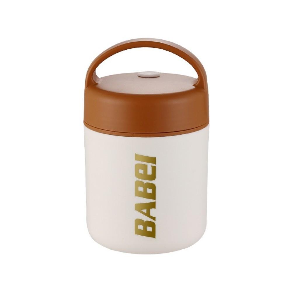 304 Stainless Steel Insulated Breakfast Mug 450ml Leak-Proof Hot & Cold Mug Double Wall With Handle Thermal Travel Mug Lunch Use