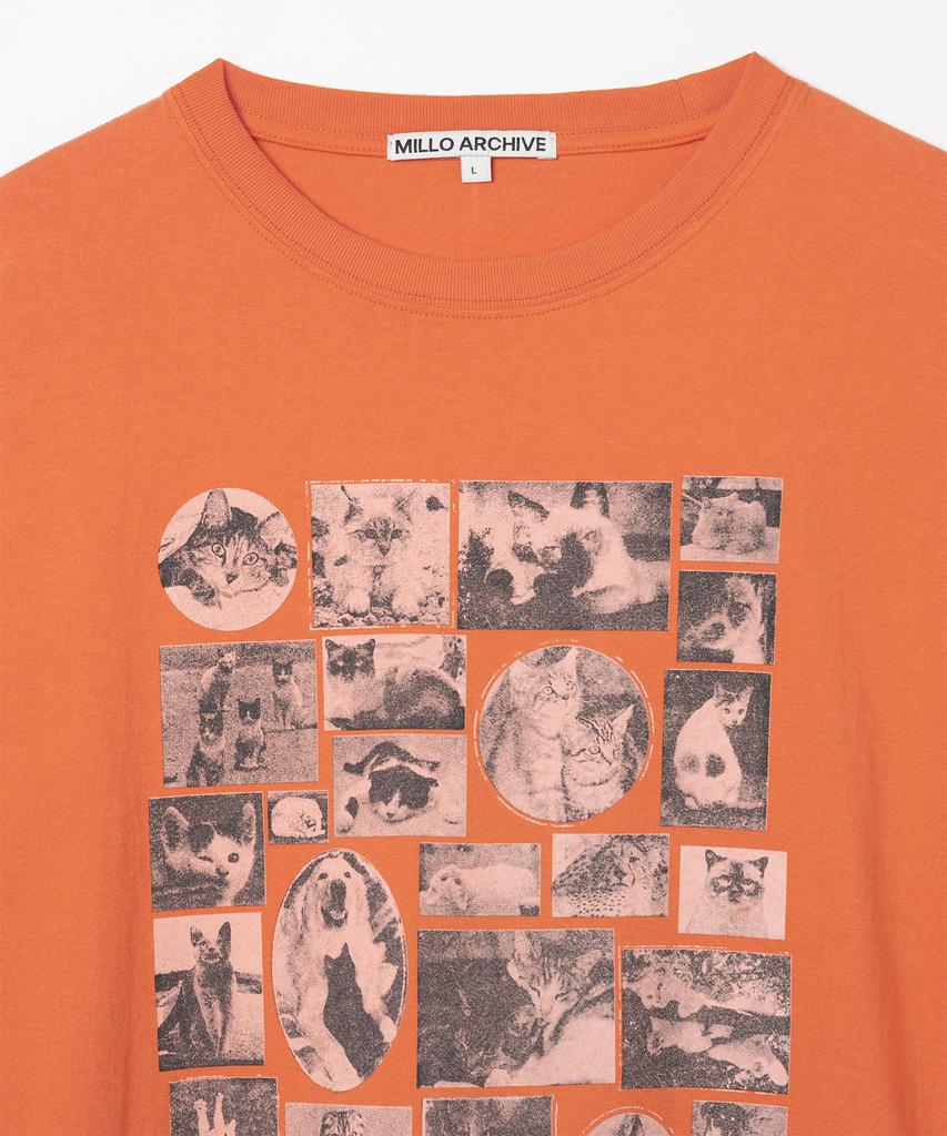 MILLO ARCHIVE Custom Frame Cat T-Shirt [Orange]