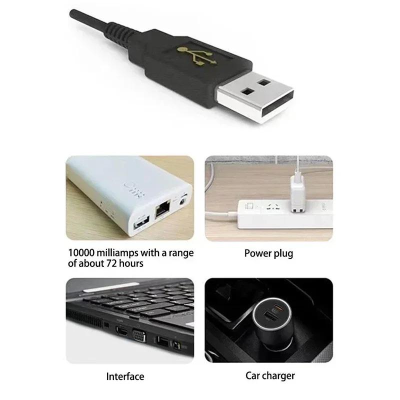 USB Mini Aquarium Air Pump Aerator, Silent High Output Oxygen Pump for Fish Tank, Waterproof Shell, Portable for Outdoor Fishing