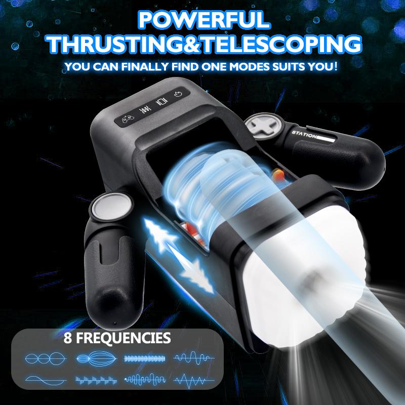 Automatic Thrusting Vibrating with Heating Masturbation for Men Real Vagina Blowjob Male Masturbators