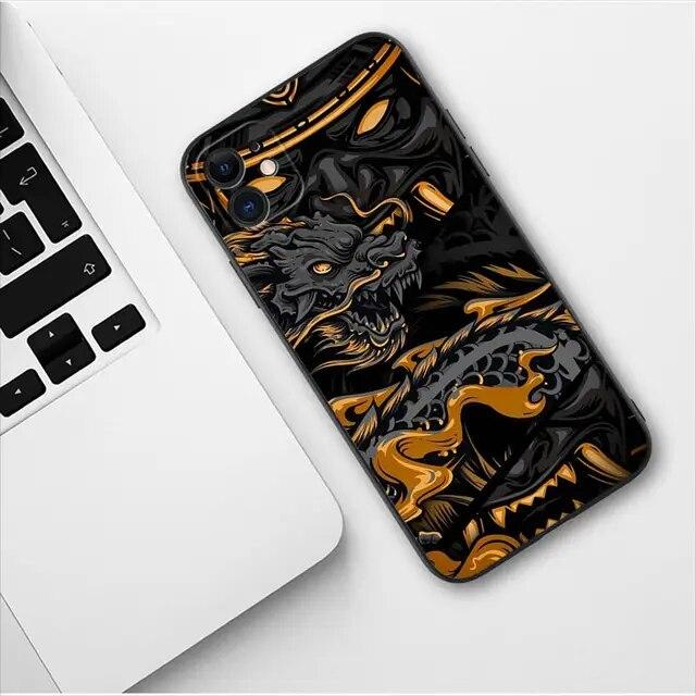 Animação moda macia adorável telefone para iphone 6s xs x plus xr 6 12 mini max 11 8 13 14 7 pro silicone macio tpu caso capa