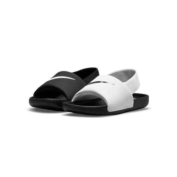 Nike Kawa Slide Low top Toddler Shoes Black White Infant And Toddler DM0974-100
