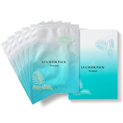 Beauty Mask Pack Premium with Stem Highly Sensitive Sheet Mask with 15 Types of Beauty 5 Sheets Li'a Cells, Moisturizing, Anti-aging Care, Skin,