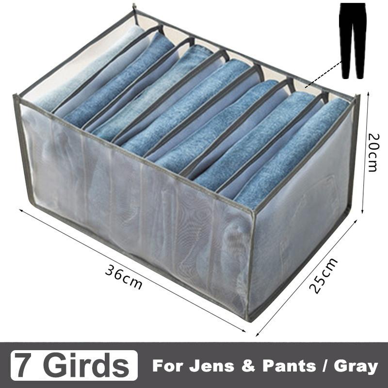 Clothes Storage Organizer Box Pants Jeans T-Shirt Storage Boxes Wardrobe Underwear Socks Organizer Drawers Separator Box