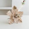 Simulation Artificial Poinsettia Flower 22cm Christmas Tree Decorations  Party Gifts