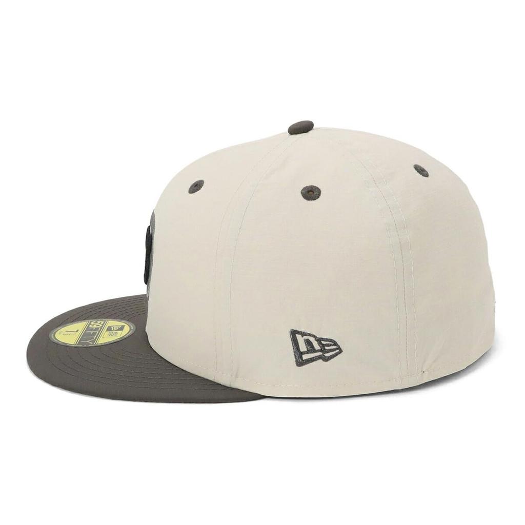 New Era 59FIFTY Cap MLB Chicago Cubs CHC 7 SIDE ONSPOTZ and Side Straight Flat Summer Sun UV Protection (14693868, NER36C5662) Stone/Dark Gray, White,