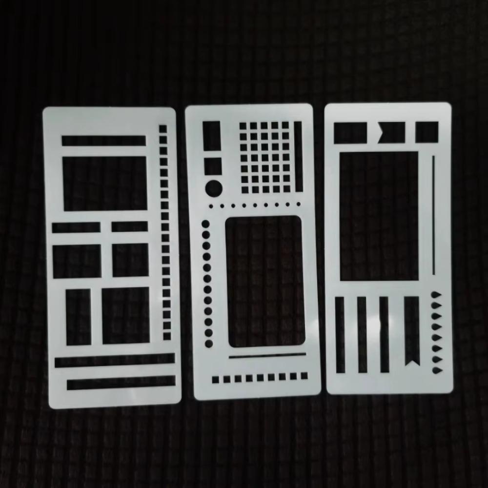 

Checklists Boxes Lines Flexible Record Template Dot Grid Log Planning Template Journal 3Pcs Style 1