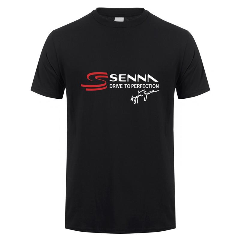 Fashion Sports Summer Outdoor New Hero Ayrton Senna T Shirt Men Short Sleeve Cotton T-shirts Funny Cool Man Tshirt  Clothes Tops