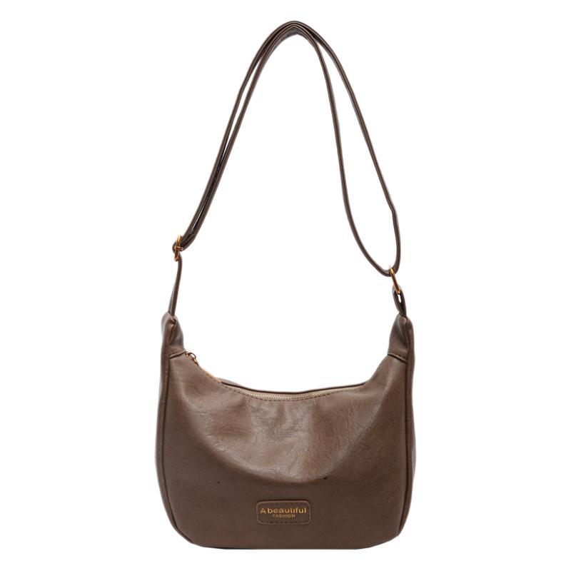 Large Capacity Bag Women's Bag 2025 New Trendy Casual Tote Bag College Students Class Crossbody Shoulder Bag Dumpling Bag