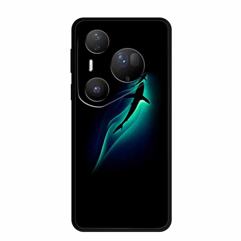 Cover For Huawei Pura 80 Pro Plus Silicone TPU Phone Case for Pura80 pro+ 80 Ultra Para Black Back Soft Protector Cartoon Capa