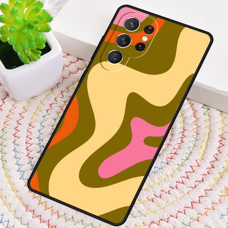 Liquid Swirl Abstract Beige Sage Green Phone Case For Samsung Galaxy Note 10 Pro S26 S25 S24 S23 S22 S21 Plus Ultra Cover