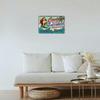 Funny Pool Warning Tin Sign Vintage Mermaid Bathroom Bar Decor