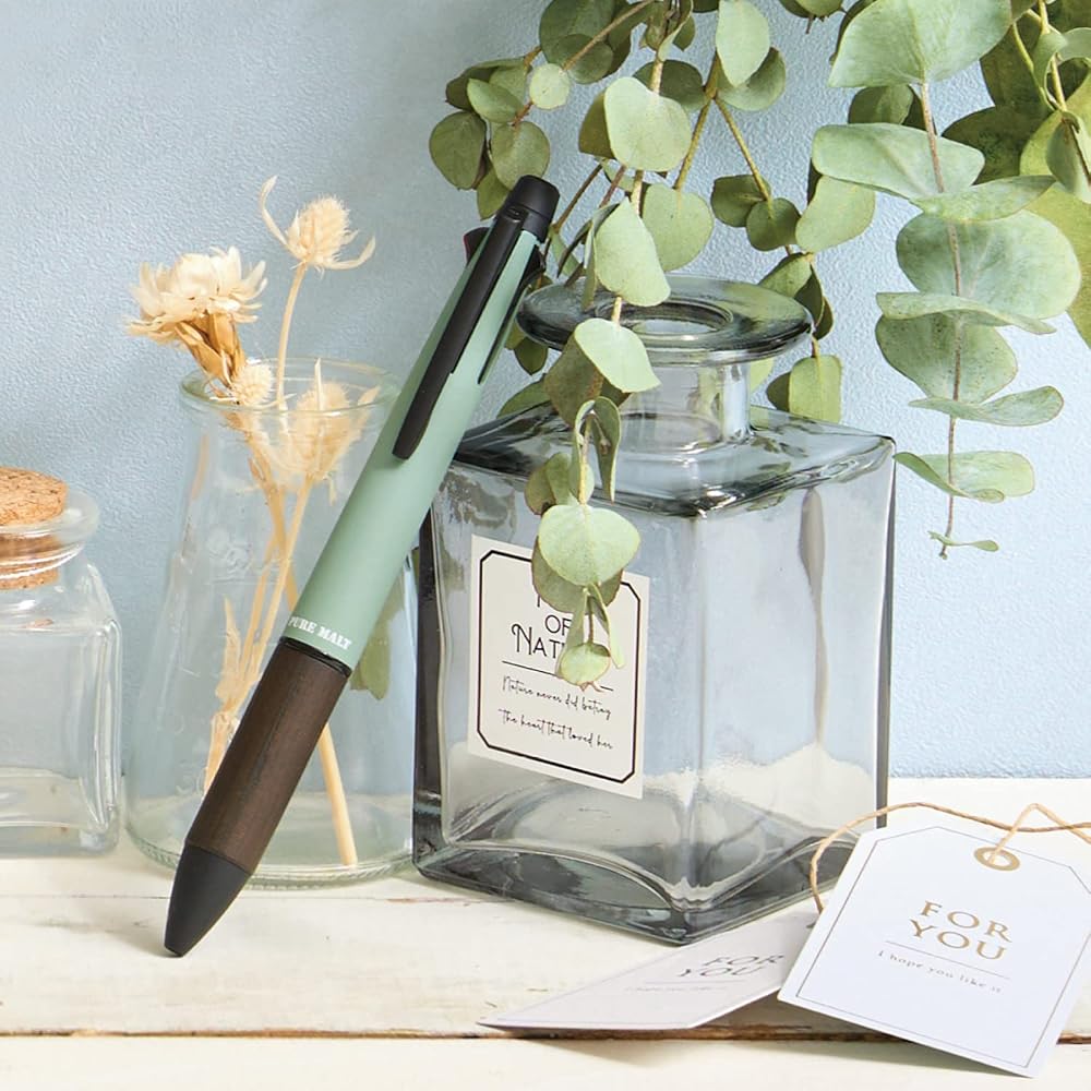 Mitsubishi Pencil Multifunction Pen Jet Stream Inside Pure Malt 4 & 1 0.5 Limited Edition Eucalyp...