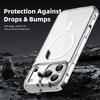 Luxury Anti-Yellow Strong Magnetic Case for iPhone 17 Pro Max Air 16 15 14 13 12 11 Magsafe Shockproof Wireless Charging Cover