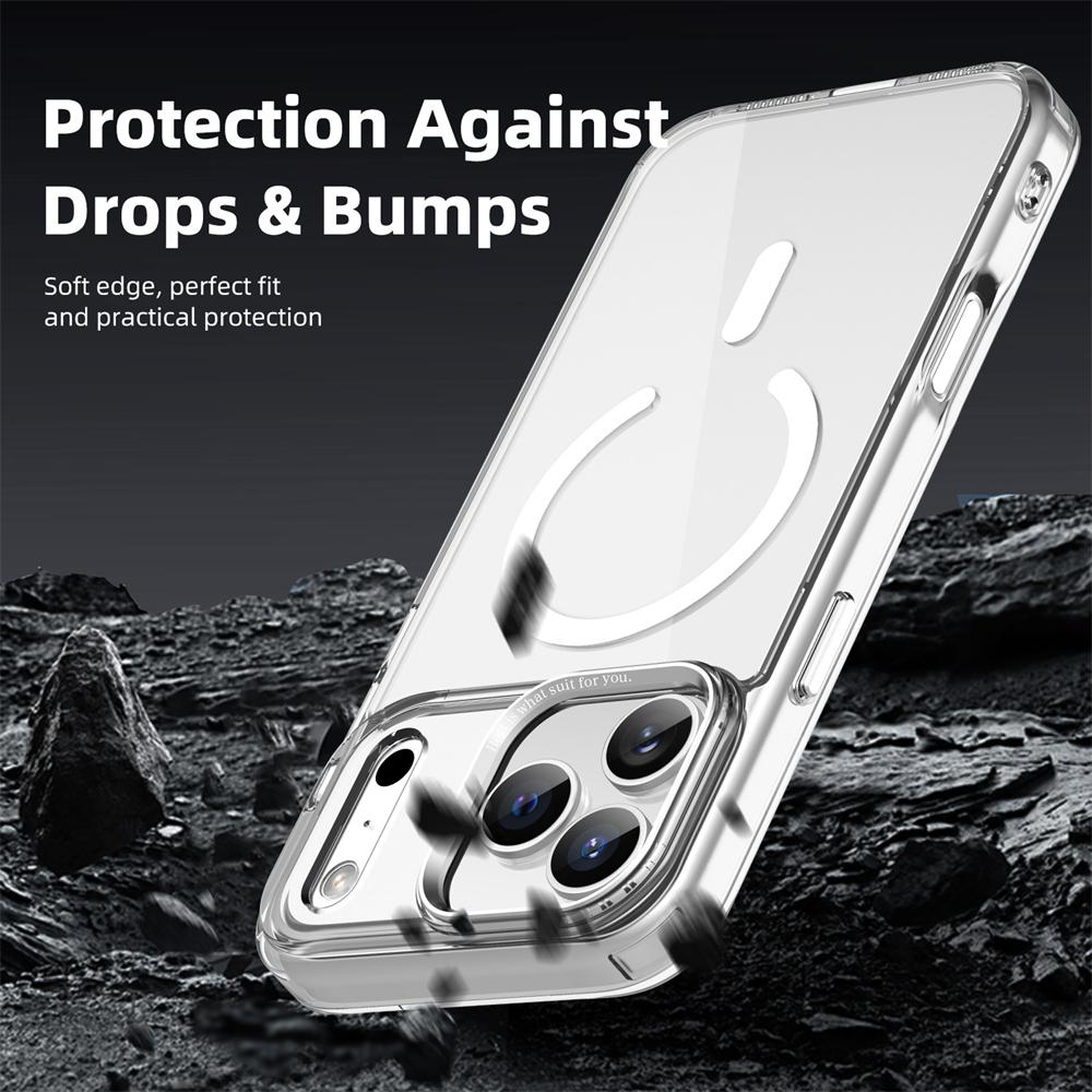Luxury Anti-Yellow Strong Magnetic Case for iPhone 17 Pro Max Air 16 15 14 13 12 11 Magsafe Shockproof Wireless Charging Cover