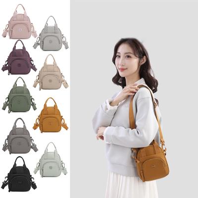 Bolsa Feminina de Nylon Cor Sólida Grande Capacidade Bolsa para Celular Bolsa de Ombro Bolsa Transversal