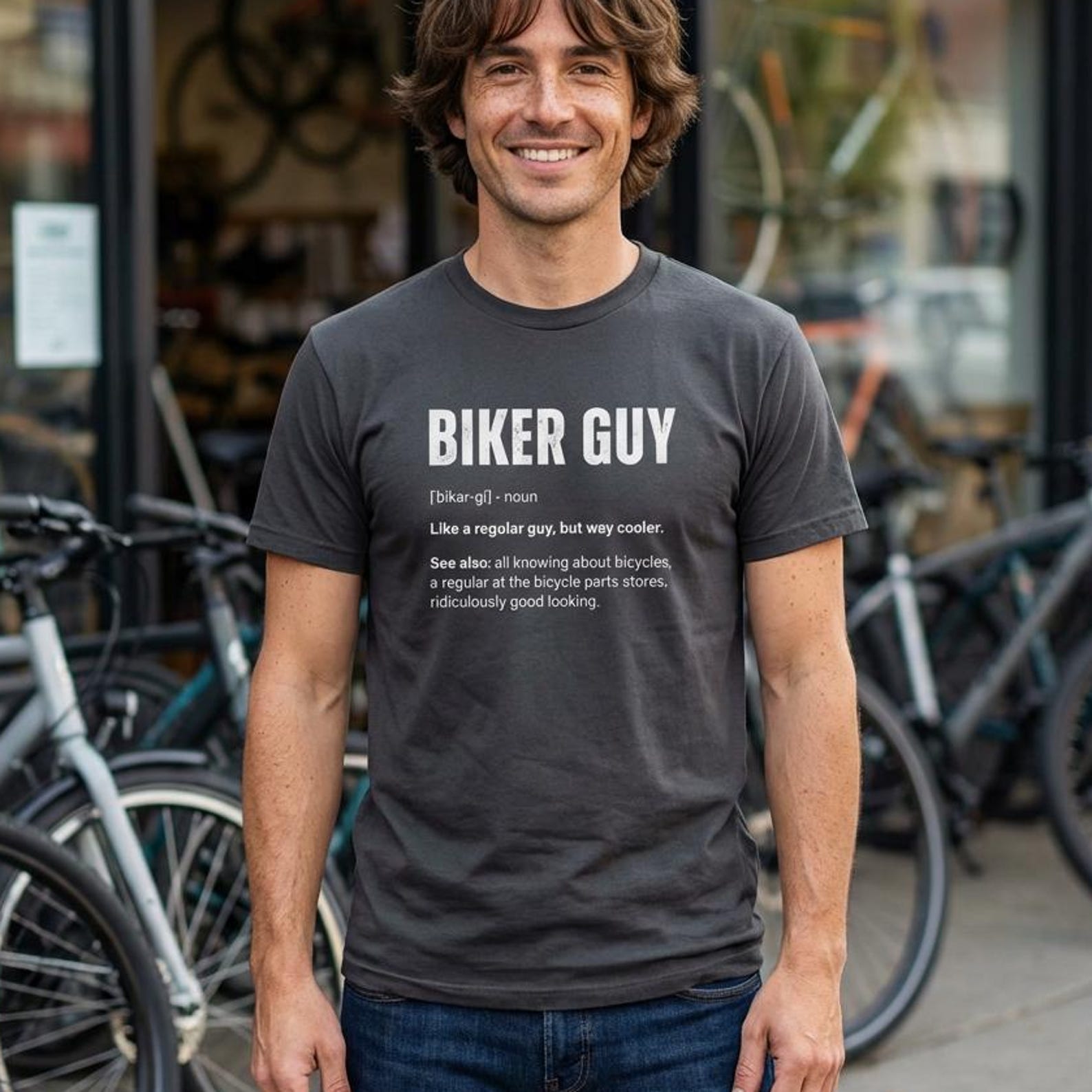 Cyclist Definition Shirt, Funny Bicycle Rider Tee, Road Bike Enthusiast Gift S