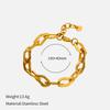European and American Stainless Steel Bracelet Electroplating Does Not Fade Titanium Steel Necklace Simple and Exquisite Light Luxury Jewelry Chain 