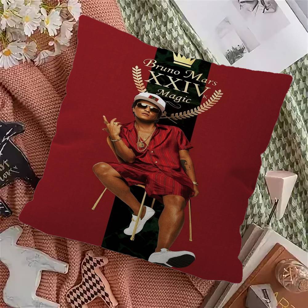 Singer B-Bruno M-Mars Pillow Cover For Bedroom Room And Living Room Sofa Decorative Cushion Cover