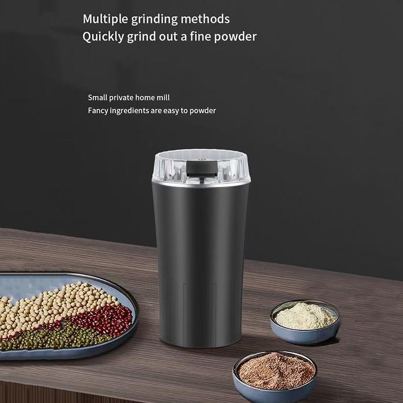 Electric Grain Spice Grinder 8 Stainless Steel Blades Fast Grinding Low Power for Student Dorm Coffee Making Use